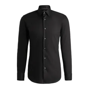 Slim-fit shirt in easy-iron cotton poplin
