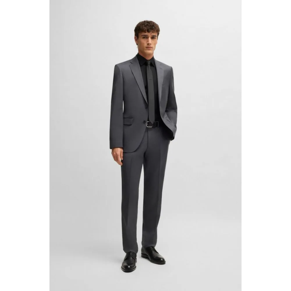 Slim-fit shirt in easy-iron cotton poplin