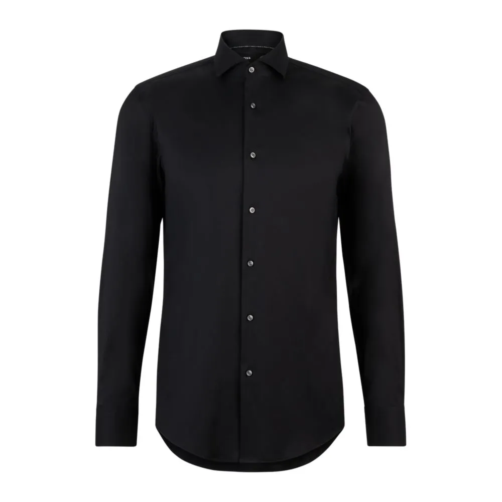 Slim-fit shirt in easy-iron poplin