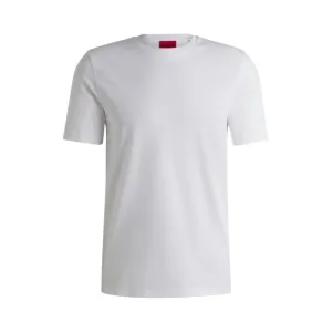 Slim-fit T-shirt in mercerized stretch-cotton piqué
