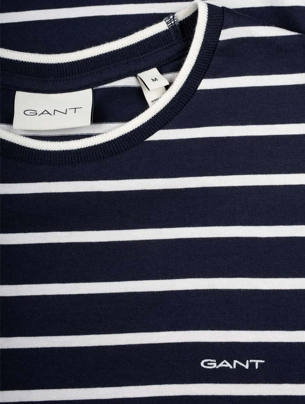 Striped Short Sleeve T-Shirt Eggshell