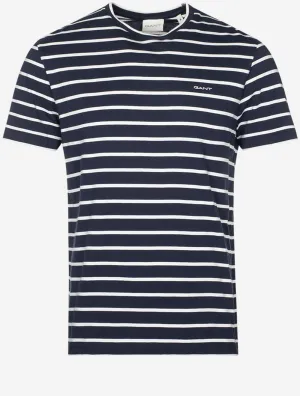 Striped Short Sleeve T-Shirt Eggshell