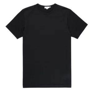 Sunspel Classic Crew T-Shirt Black Sunspel Classic Crew T-Shirt Black