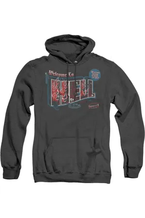 Supernatural Welcome Adult Heather Hoodie / Hooded Sweatshirt