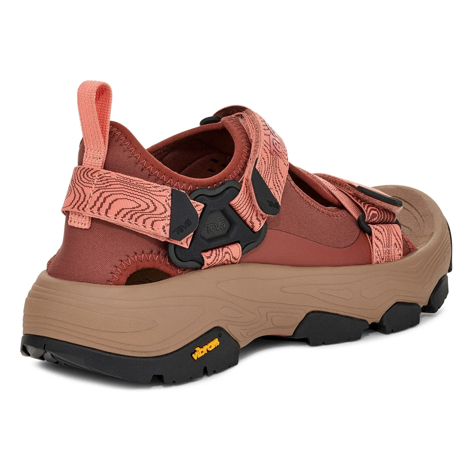 Teva Women's Grandview Max Hiking Sandal in Mahogany/Blooming Dahlia