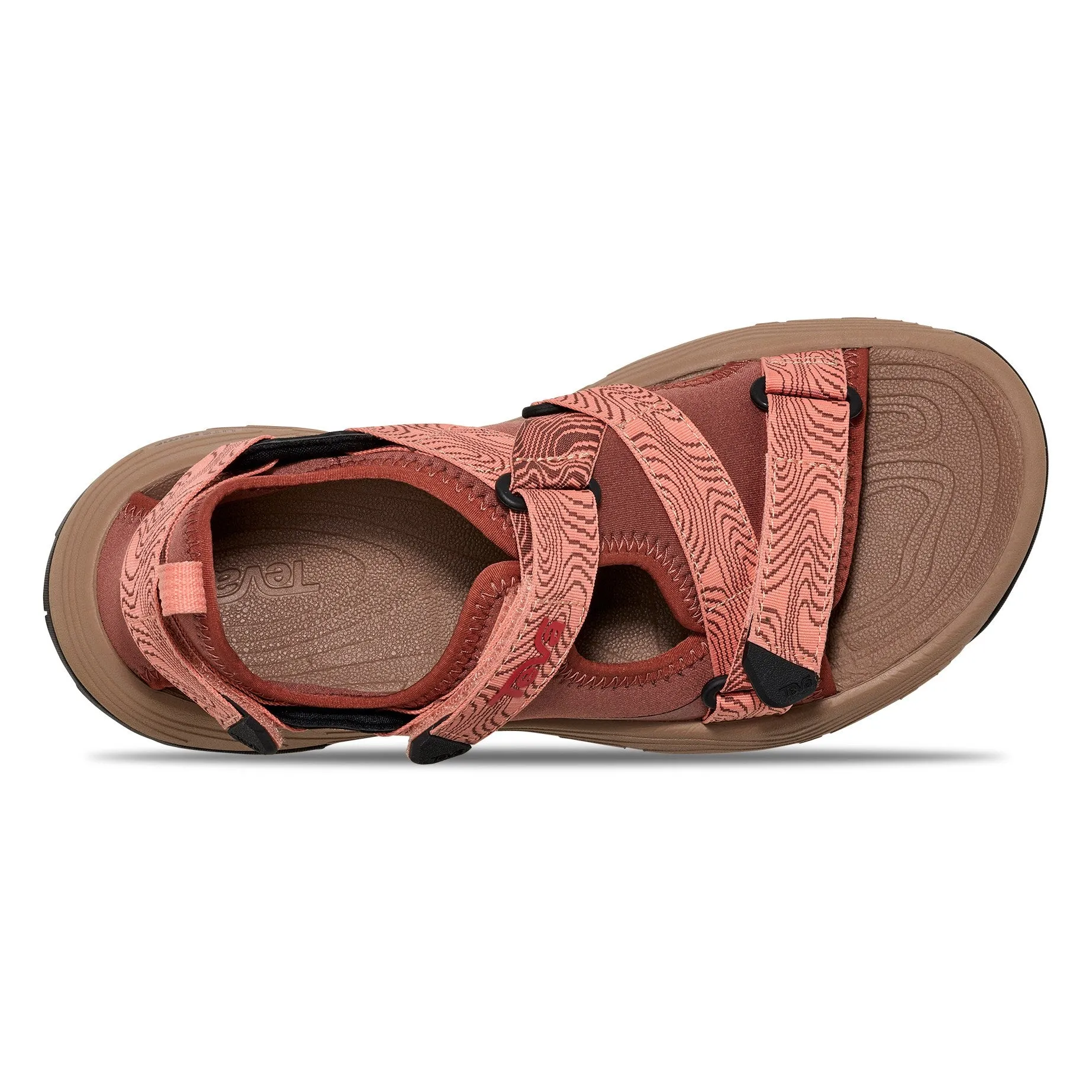 Teva Women's Grandview Max Hiking Sandal in Mahogany/Blooming Dahlia