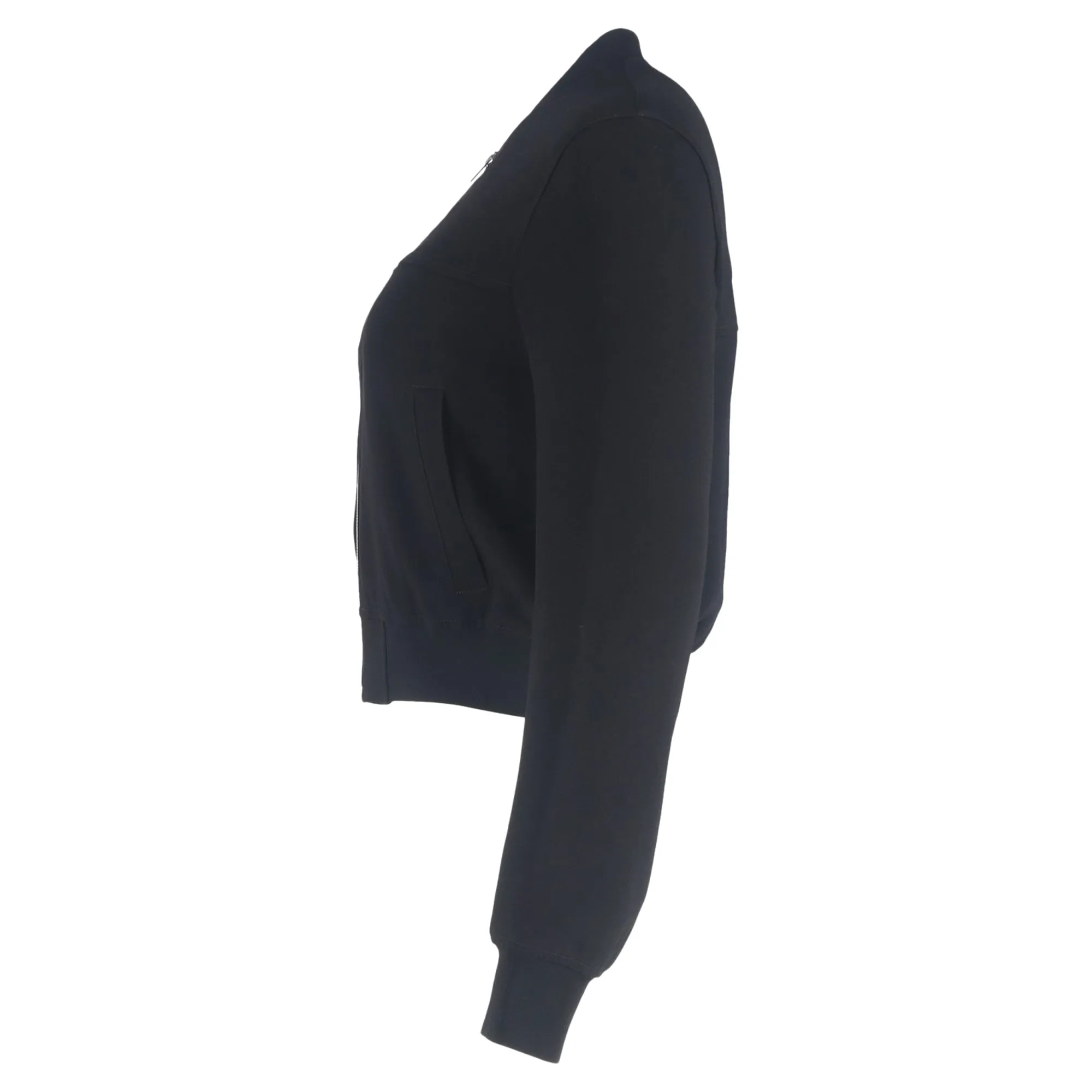 Theory Crepe Bomber Jacket in Black Triacetate