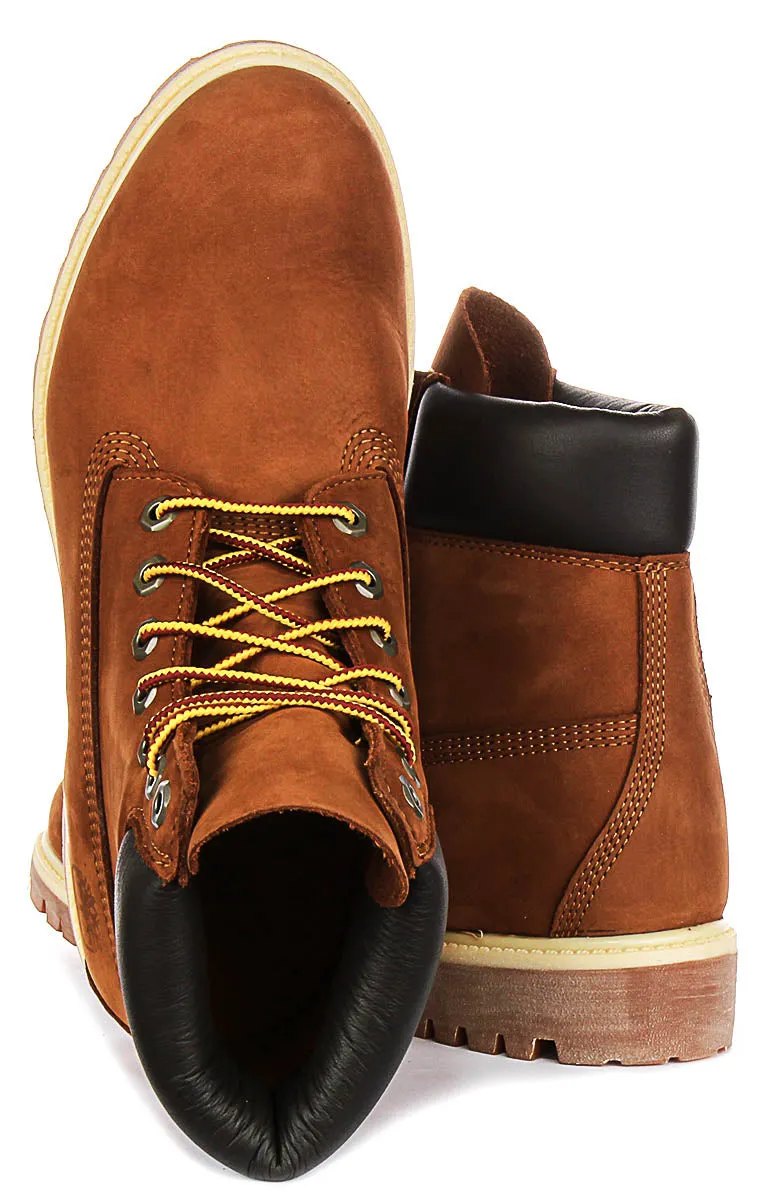 Timberland 72066 6 Inch Waterproof Boots In Rust  For Men Shoes Timberland