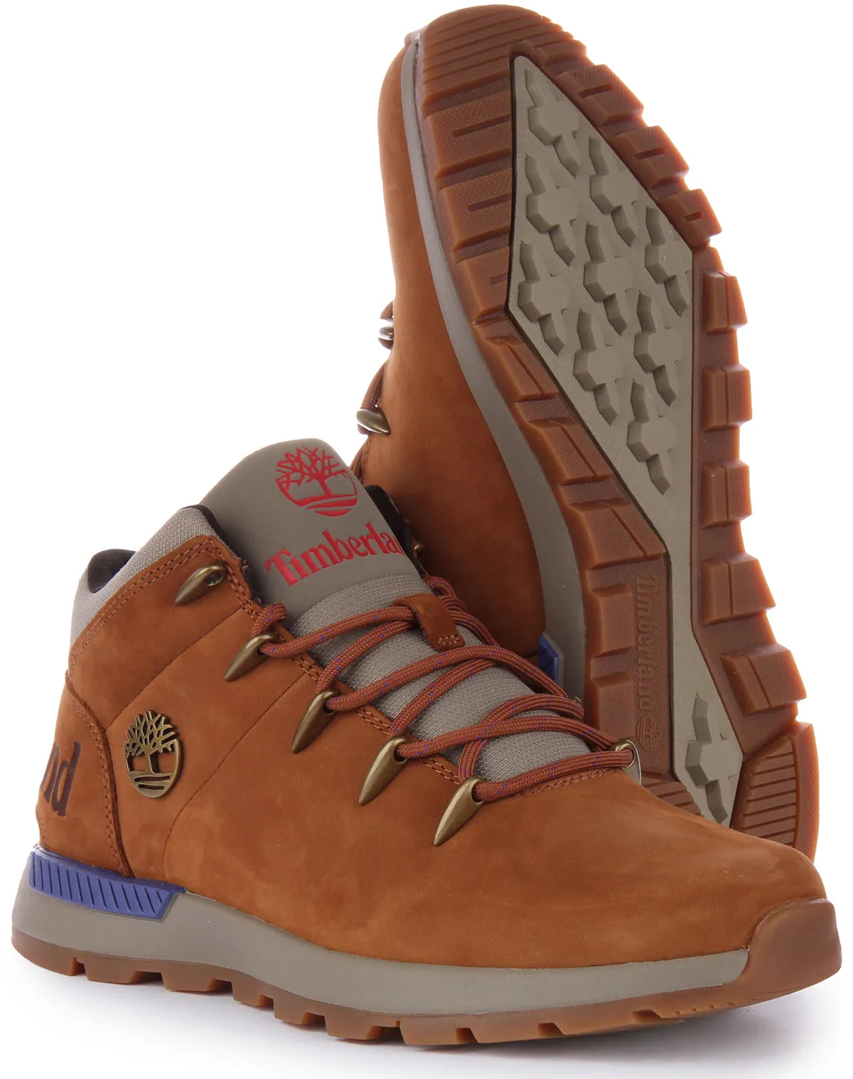 Timberland A61Fz Sprint Trekker Mid In Rust For Men Shoes Timberland