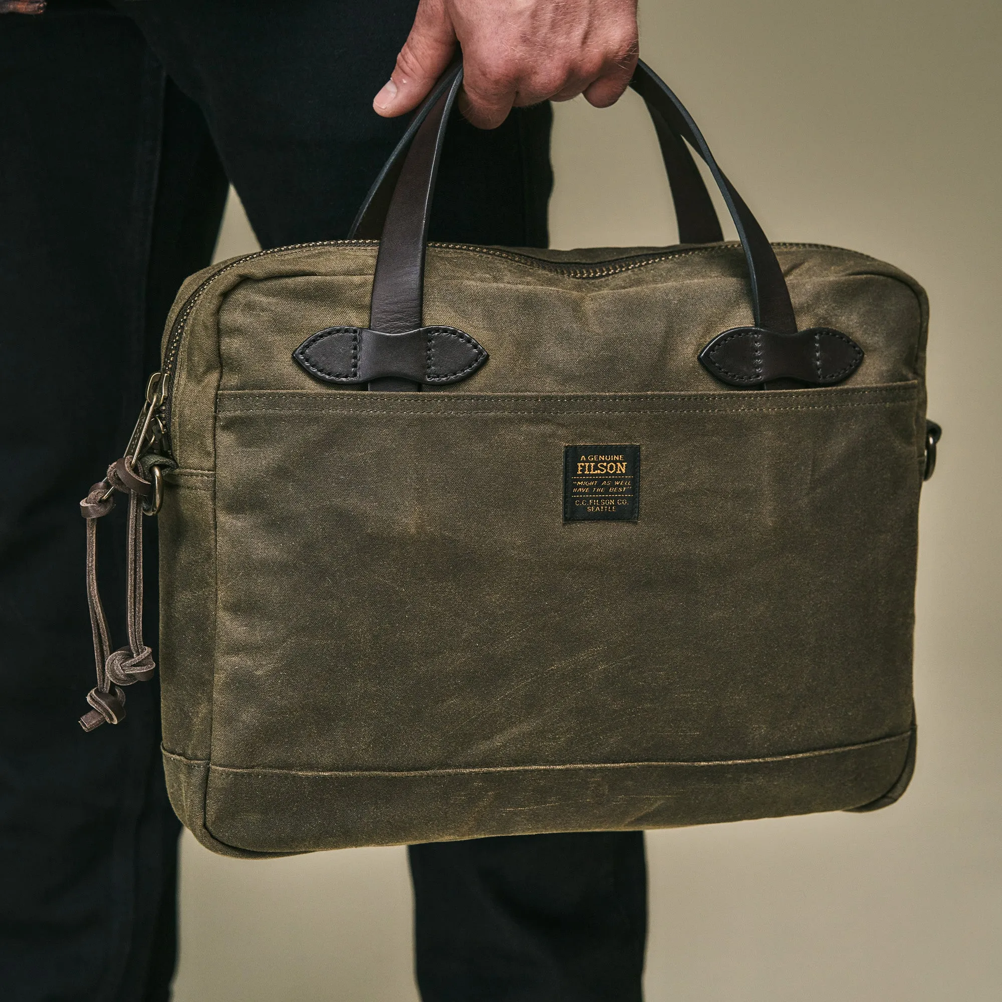 Tin Cloth Compact Briefcase Filson Clothing