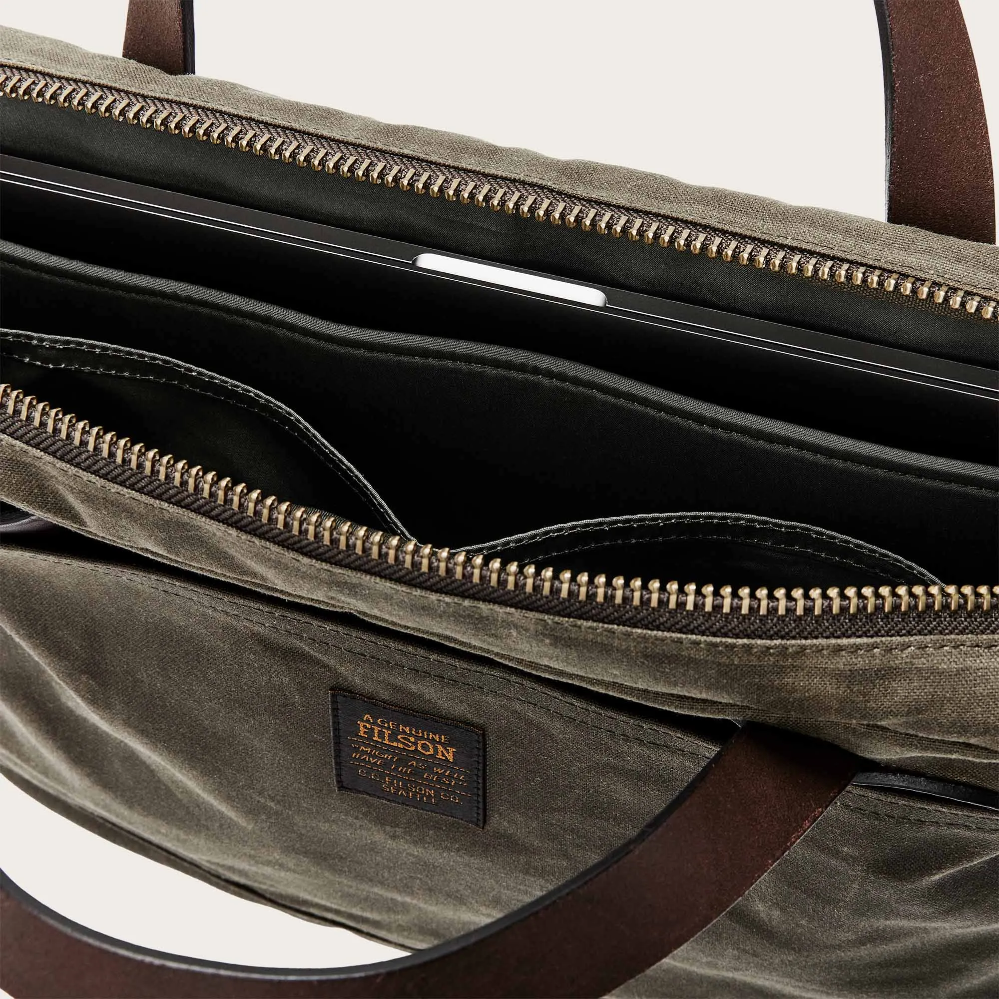 Tin Cloth Compact Briefcase Filson Clothing