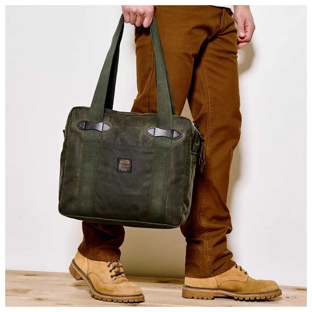 Tin Cloth Zipper Tote Bag Filson Clothing