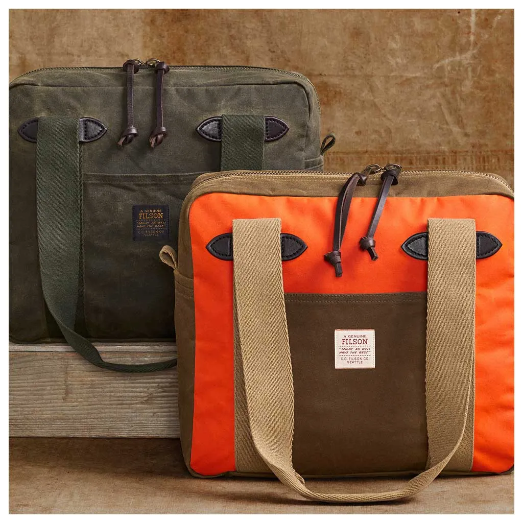 Tin Cloth Zipper Tote Bag Filson Clothing