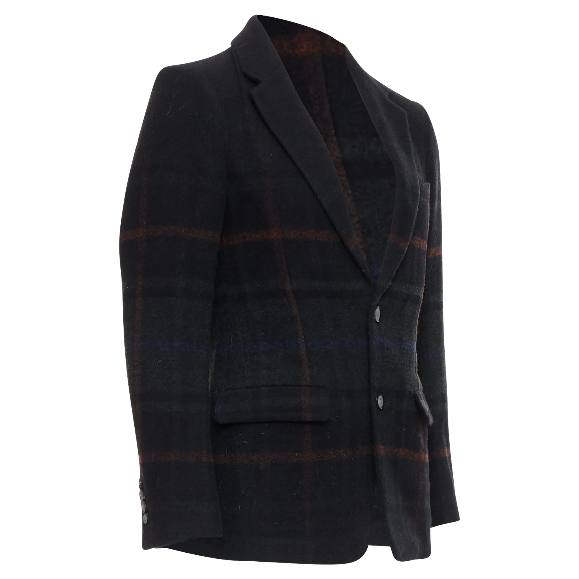 Tomorrowland Tartan Degrade Wool Blazer Jacket