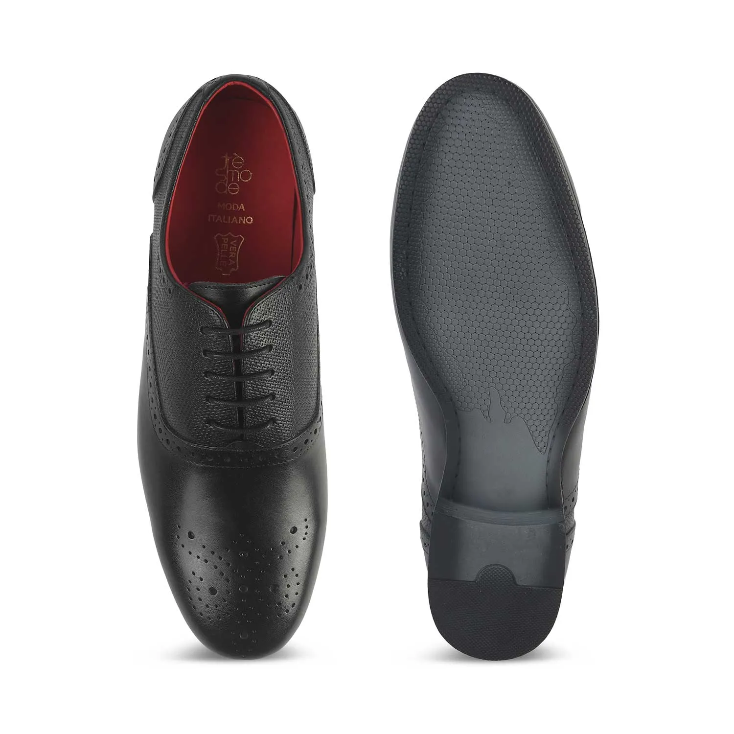 Tresmode Balsa Black Men's Leather Lace Ups