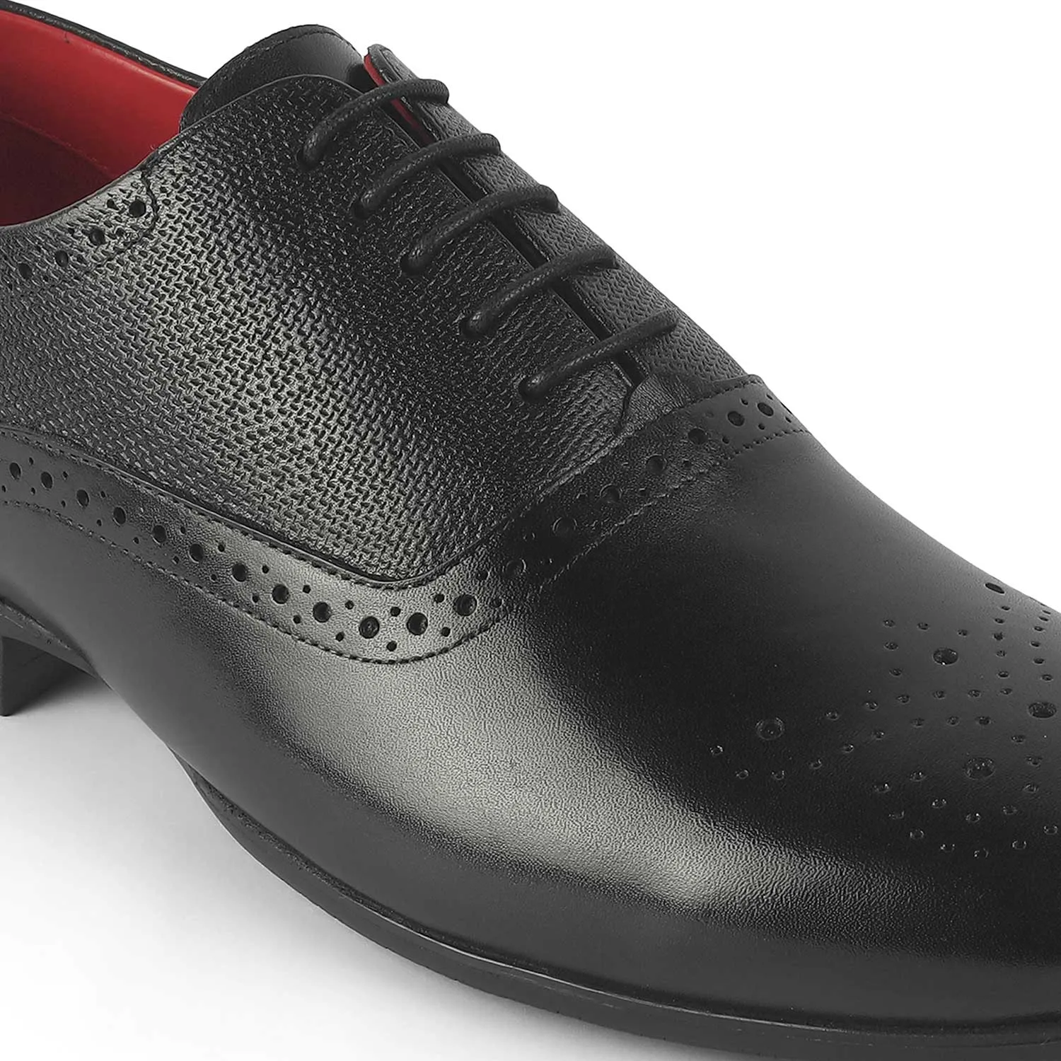 Tresmode Balsa Black Men's Leather Lace Ups