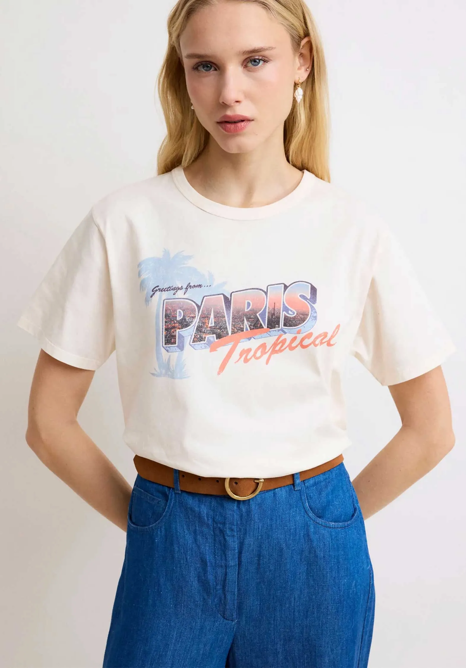 Tshirt Bdqm510 Teparis Bdqm510 01-Ecru