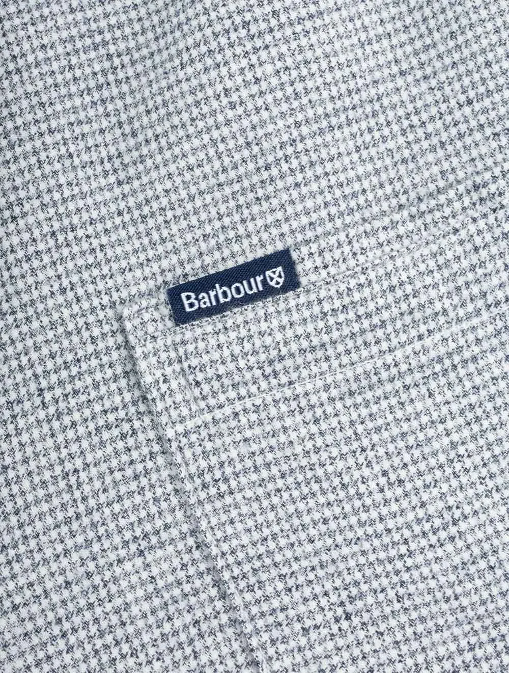 Turner Tailored Houndstooth Shirt Navy