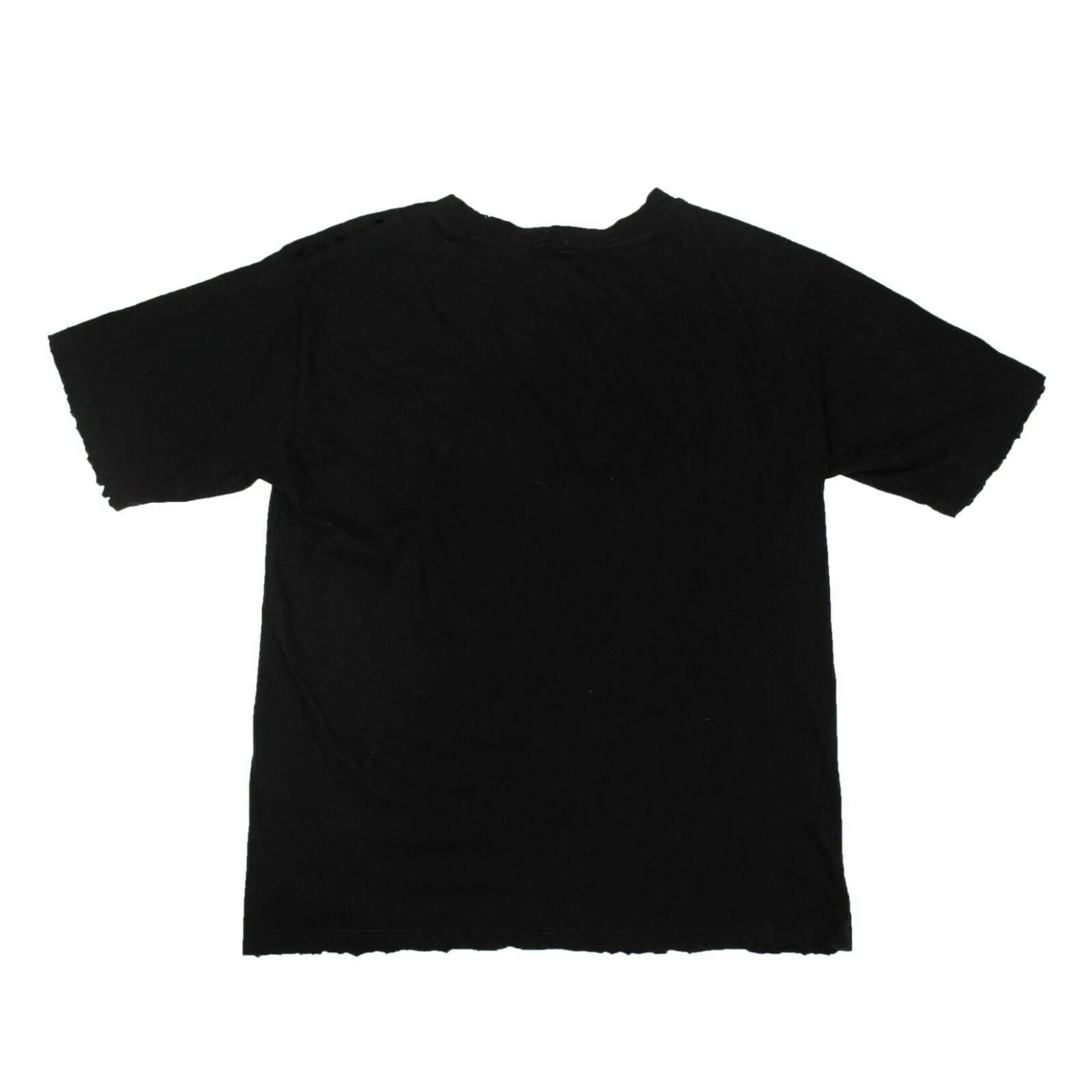 Unravel Project Long Distressed T-Shirt - Black