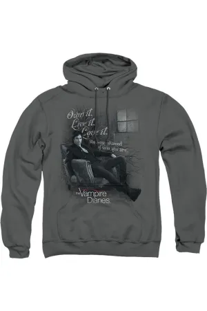 Vampire Diaries Be Yourself Adult Pull Over Hoodie / Hooded Sweatshirt