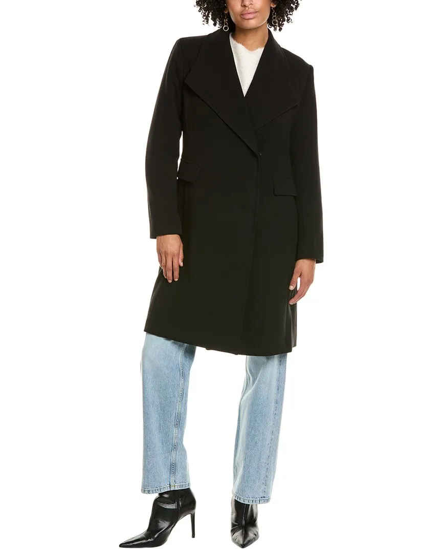 Via Spiga Crepe Coat