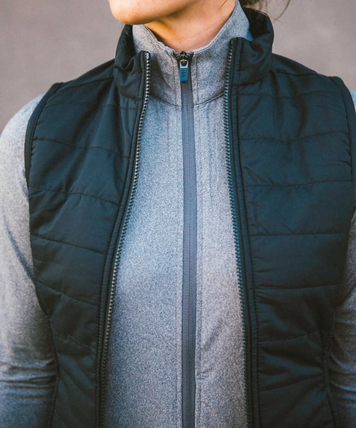 Womens Fusion Vest In Black