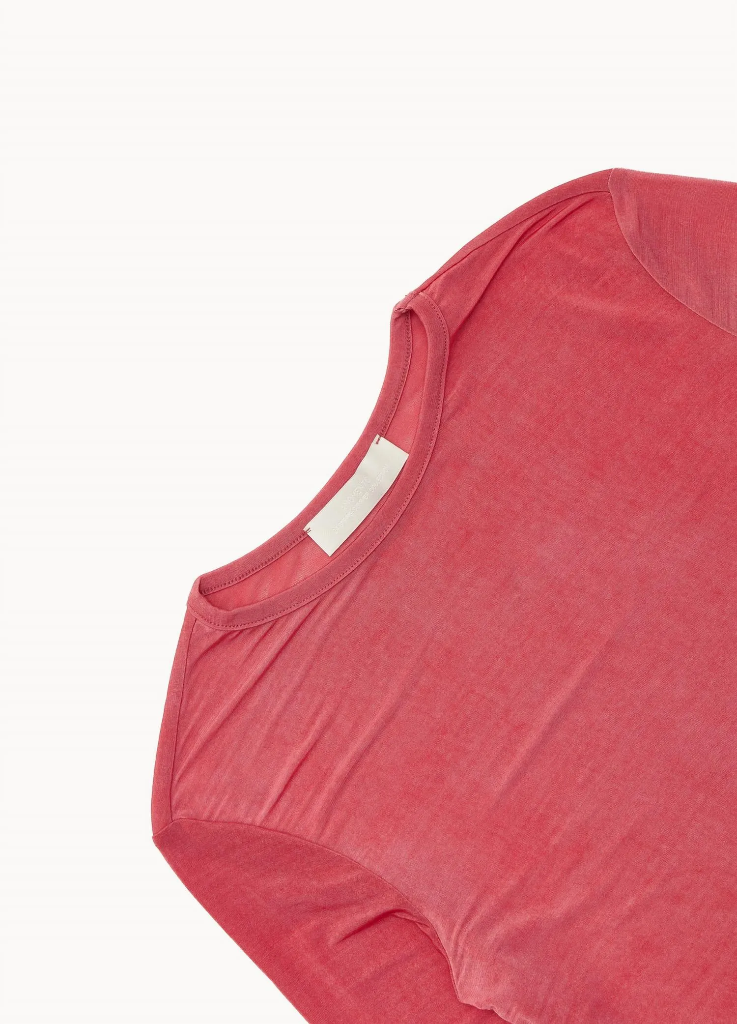 Women's Sheer Long Sleeve Shirt In Red