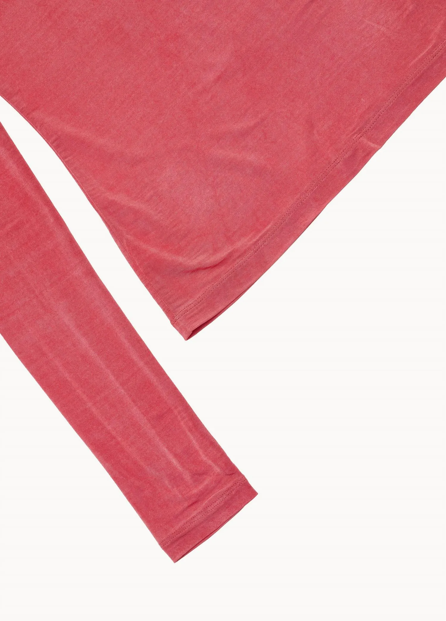 Women's Sheer Long Sleeve Shirt In Red