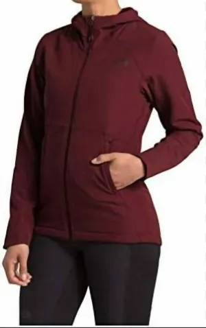 Women's Shelbe Raschel Hoodie In Deep Garnet Red
