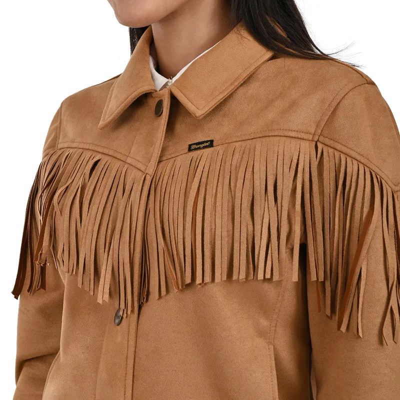 Wrangler Women's Western Style Fringed Jacket